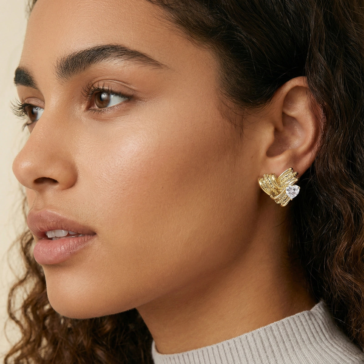 Golden Wings Studs by Yspera