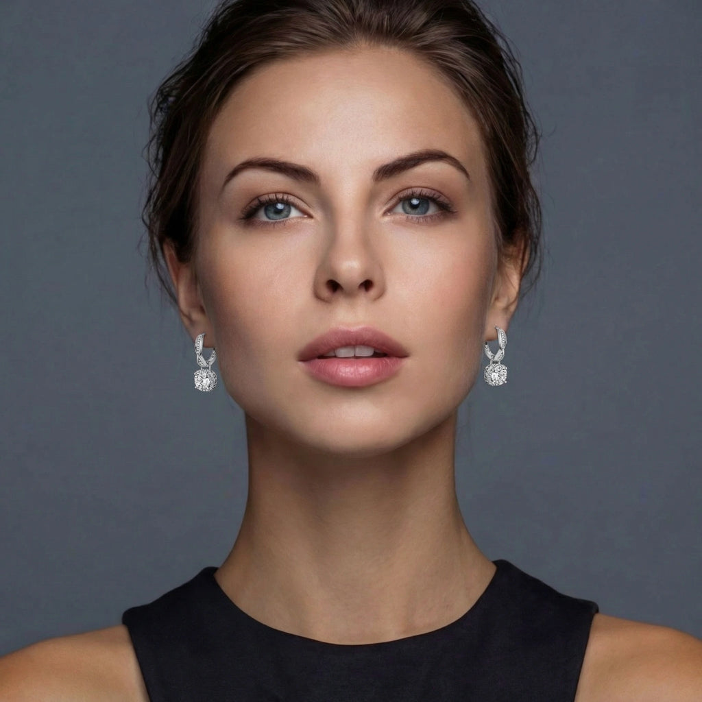 Twisted Infinity Halo Earrings