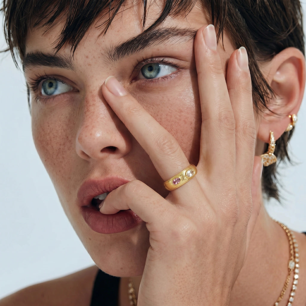 Dual Gem Statement Ring